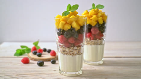 homemade-mango,-raspberry-and-blueberry-with-yogurt-and-granola---healthy-food-style