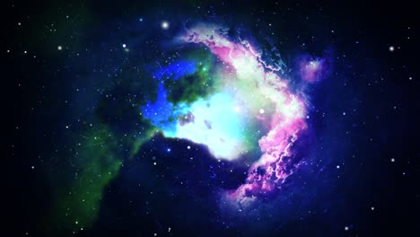 Una-Nube-De-Nebulosas-Se-Está-Acercando-En-El-Universo