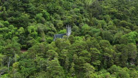 Fairy-Tale---Magical-Castle-Hidden-in-Ireland-Wilderness---Aerial-Drone