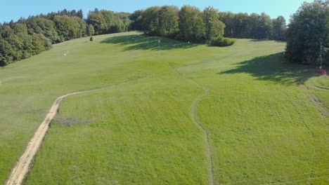 Golf-park-infrastructural-resources-in-progress-Celje,-Slovenia-aerial