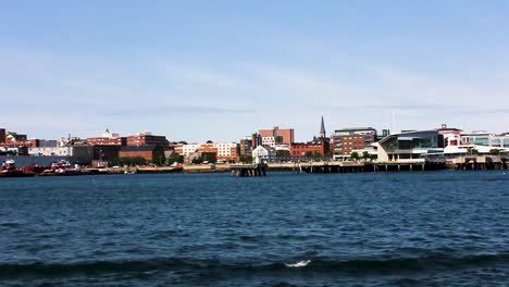 Portland,-Maine-water-front-with-sailboats