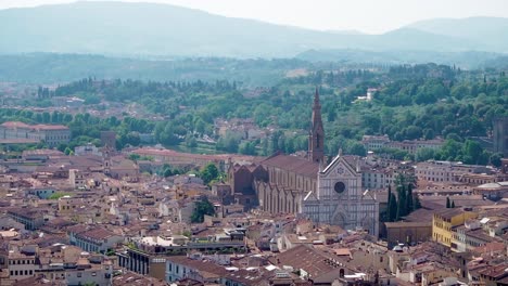 4K-Luftaufnahme-Der-Basilika-Santa-Maria-Novella-In-Florenz