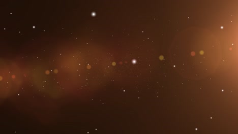 Die-Strahlen-Eines-Leuchtend-Orangefarbenen-Sterns-Im-Weltraum
