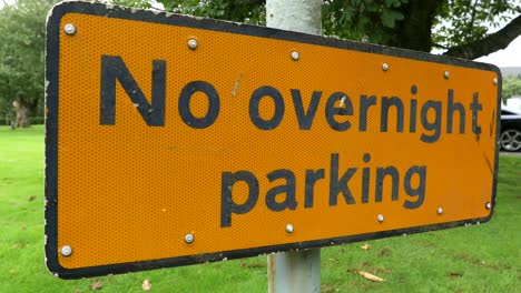 No-overnight-parking-sign-in-Scottish-Highlands