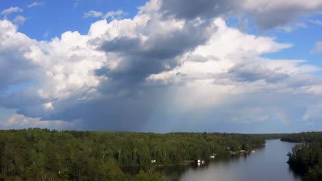 Aerial-shot-following-a-weather-system-hovering-over-the-Canadian-whiteshell