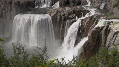 Massive-Waterfalls-Falling-in-Slow-Motion-|-Locked-Down-Shot-of-Shoshone-Falls