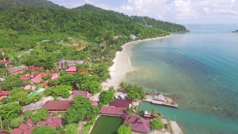 Koh-Chang-Thailand-island-picturesque-paradise-coastal-resorts-rising-aerial-view