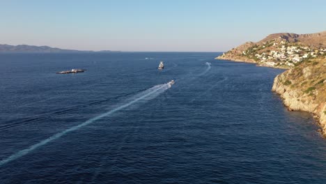 Drohne-Luftaufnahme-Hydra-Griechenland