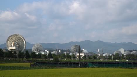 Panorama-Von-Kt-Sat---Kumsan-Satellite-Center-Tagsüber-In-Kumsan,-Korea