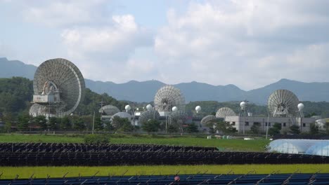 Panorama-Of-KT-SAT---Kumsan-Satellite-Center-At-Daytime-In-Kumsan,-Korea