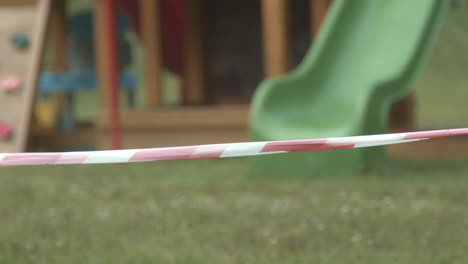 Barrier-tape-on-a-sealed-off-playground-closed-by-authorities-due-to-covid-19-in-Czech-Republic