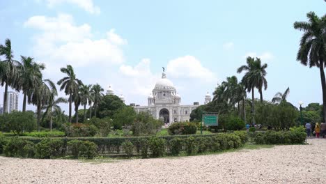 Un-Centro-Turístico-Histórico-En-Kolkata-Es-El-Salón-Conmemorativo-De-Victoria