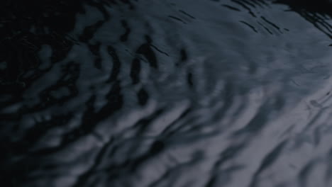 Water-ripple-on-black-reflected-water-surface