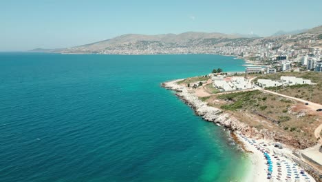 Beautiful-beach-in-Saranda-on-the-blue-Ionian-Sea