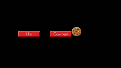 Fun,-elegant-animated-"Like-Comment-Subscribe"-buttons-brought-on-screen-by-a-bouncing-cookie