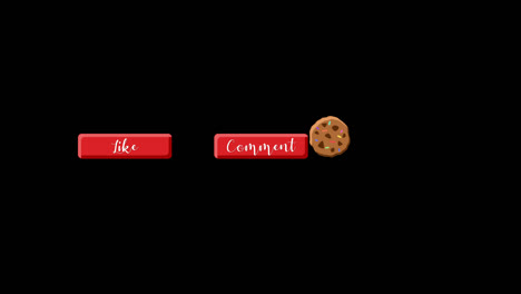 Cute,-whimsical-animated-"Like-Comment-Subscribe"-buttons-brought-on-screen-by-a-bouncing-cookie
