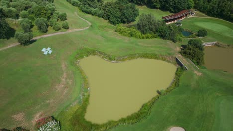 Aerial-View-Of-Lake-At-Ca'-degli-Ulivi'-Golf-Club