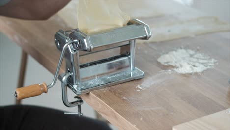 Rolling-Out-Italian-Pasta:-Closeup-in-Slow-Motion