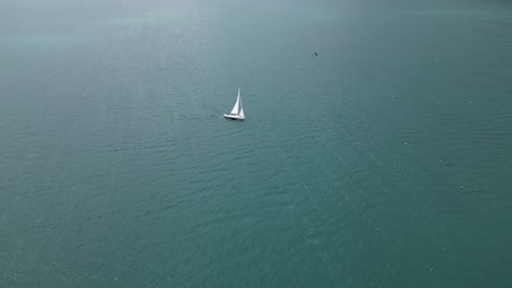 Yacht-sailing-romantic-adventure-as-part-of-Switzerland-tourism,Walensee-lake