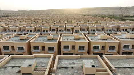 Newly-constructed-Bharia-town-in-Karachi,-Pakistan