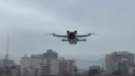 Drone-shot-flying-Santiago-Chile