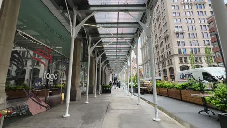 POV-Walking-Along-250-Park-Avenue-South-Past-Ligne-Roset-Store-In-New-York