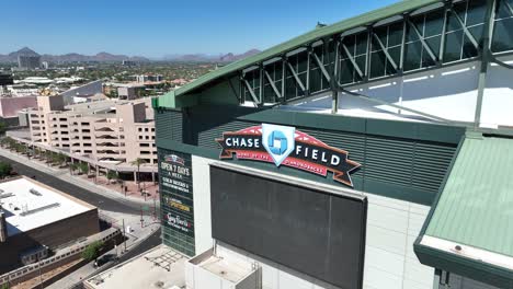 Chase-Field-Es-Un-Estadio-Mlb-En-El-Centro-De-Phoenix,-Az
