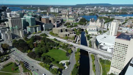 Aerial-view-of-downtown-Ottawa-with-Parliament-in-the-background-and-the-canal-and-ottawa-river