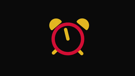 alarm-clock-icon-motion-graphics-animation-with-alpha-channel,-transparent-background,-ProRes-444
