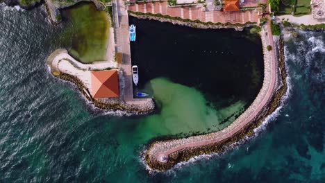 Captain-Kidd-Yacht-Club-and-Marina,-La-Romana,-Dominican-Republic-Aerial-View