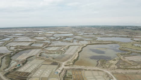 Aerial-drone-point-of-view-of-the-Marais-Salants-de-Guerande-or-Guerande-salt-marshes