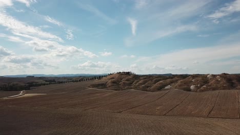 Wunderschöne-Toskanische-Felder-In-Siena,-Italien