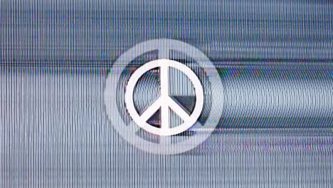 Abstract-Glitch-Retro-Peace-Sign-Noise-Texture.-Animation