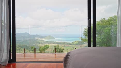 Bedroom-views-across-the-mountains-to-the-ocean-in-the-morning