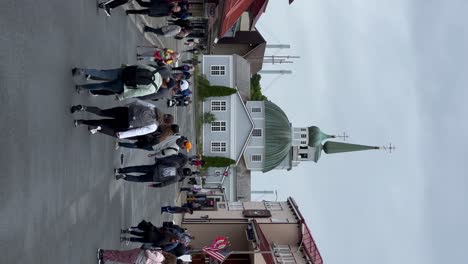 Sitka-Alaska-main-street-and-the-Russian-Orthodox-Church---vertical-establishing-shot
