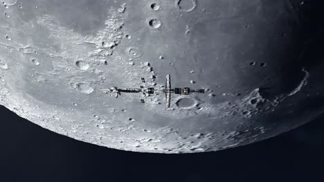 Large-Futuristic-Spaceship-Passing-by-the-Moon-in-Lunar-Orbit