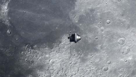 Orion-Capsule-Orbiting-the-Moon-Side-View