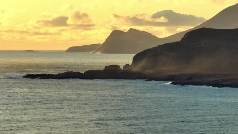 Long-lens-shot-of-the-scenic-Wild-Atlantic-Way-in-Achill-Island