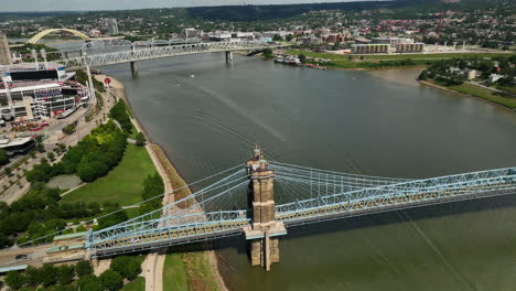 Aerial-view-of-Newport-Kentucky-over-the-John-A