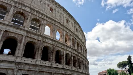 The-Colosseum-exterior-view-with-beautiful-cloudy-weather