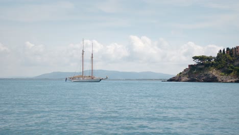 Big-sailing-yacht-in-the-sea-of-Tuscany-Porto-Santo-Stefano