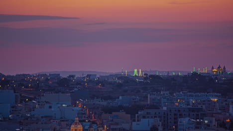 Zeitrafferaufnahme-Des-Sonnenaufgangs-über-Der-Wunderschönen-Küstenstadt-Marsaxlokk-Auf-Malta-Im-Morgengrauen