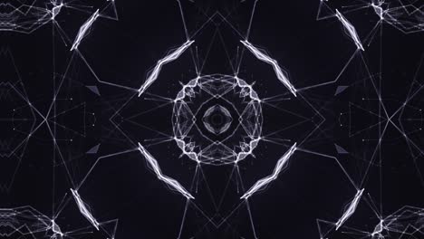 Flickering-Fractal-Kaleidoscope-Patterns,-Quickly-Changing-Shapes,-Seamless-Vj-Loop,