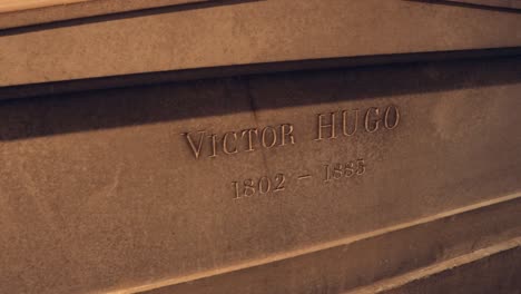 The-tomb-of-Victor-Hugo-at-the-Pantheon-in-city-of-Paris,-France