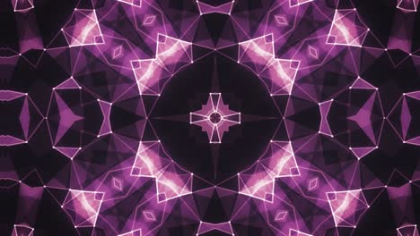 Lebendiges-Kaleidoskop,-Nahtloses-Muster---Fraktales-Netzwerk