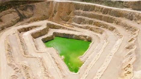 Lime-Green-Water-in-the-Middle-of-Open-Pit-Limestone-Mining