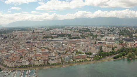 Wide-aerial-shot-towards-Geneva-train-station