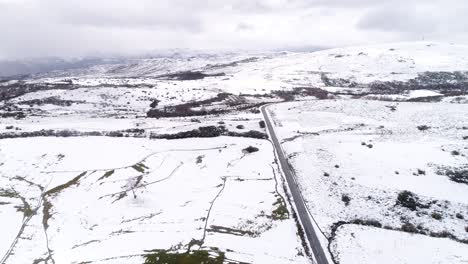 Winter-Snow-Mountain-Road-Aerial-View