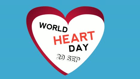 World-Heart-day-Text-animation-with-Heart-sign-symbol-on-blue-background-holiday-concept-for-video-elements-motion-graphics
