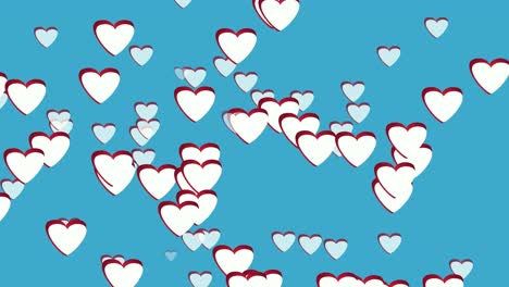 Love-Hearts-icons-white-color-animation-moving-up-cartoon-on-blue-background,good-for-marketing-concept-or-short-video-background-for-social-media-networks-story